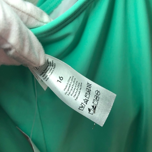 VENUS Aqua One-Piece Swimsuit NWT Size 16 - Picture 13 of 15